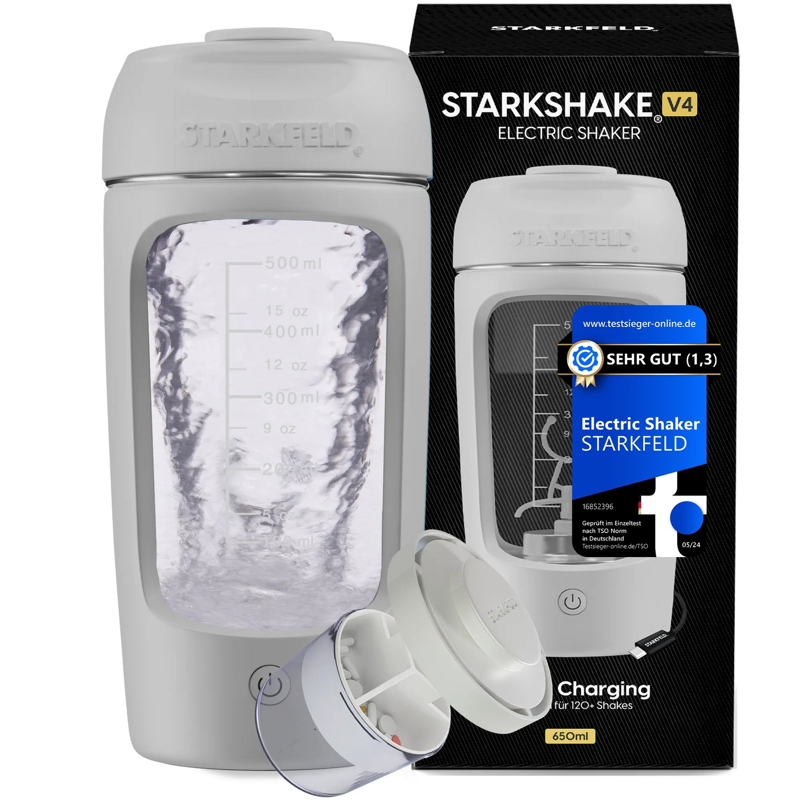 Starkfeld Starkshake V4 mit Verpackung und Testsiegel